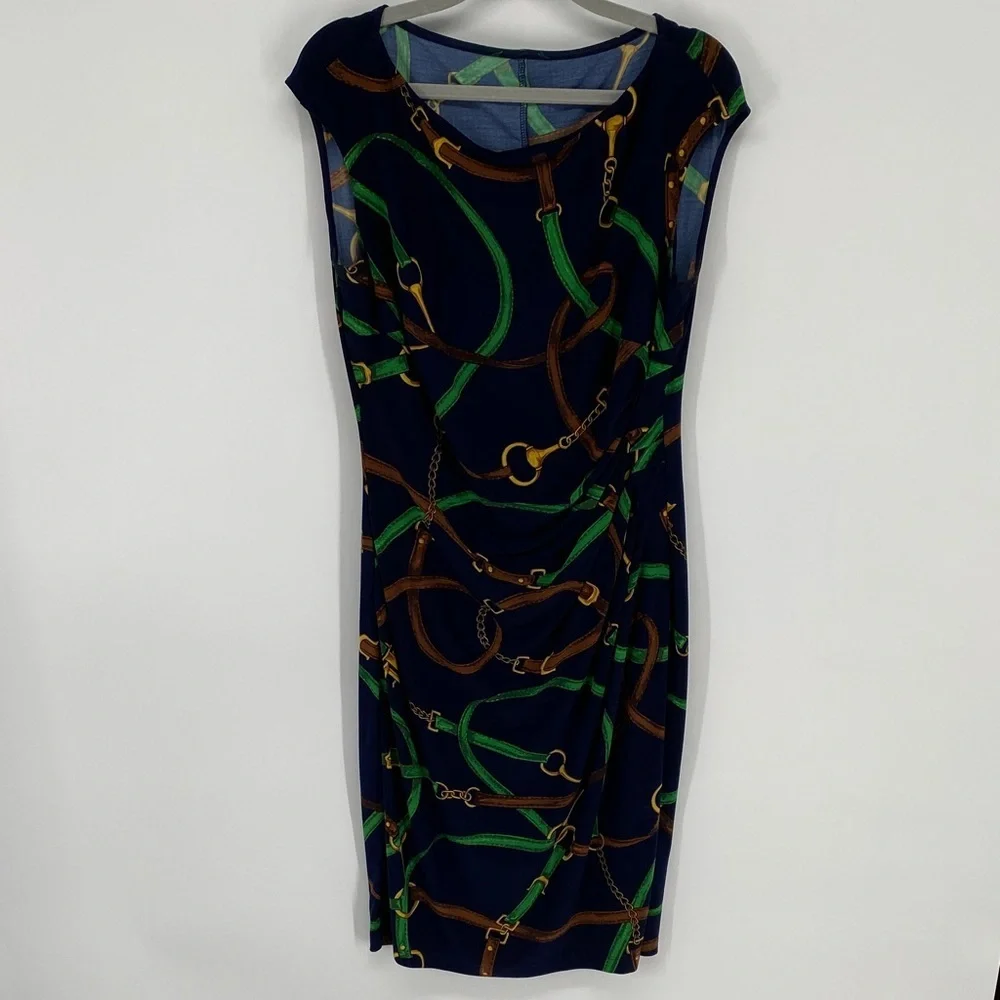 Ralph Lauren Status Print Pullover Dress Medium?